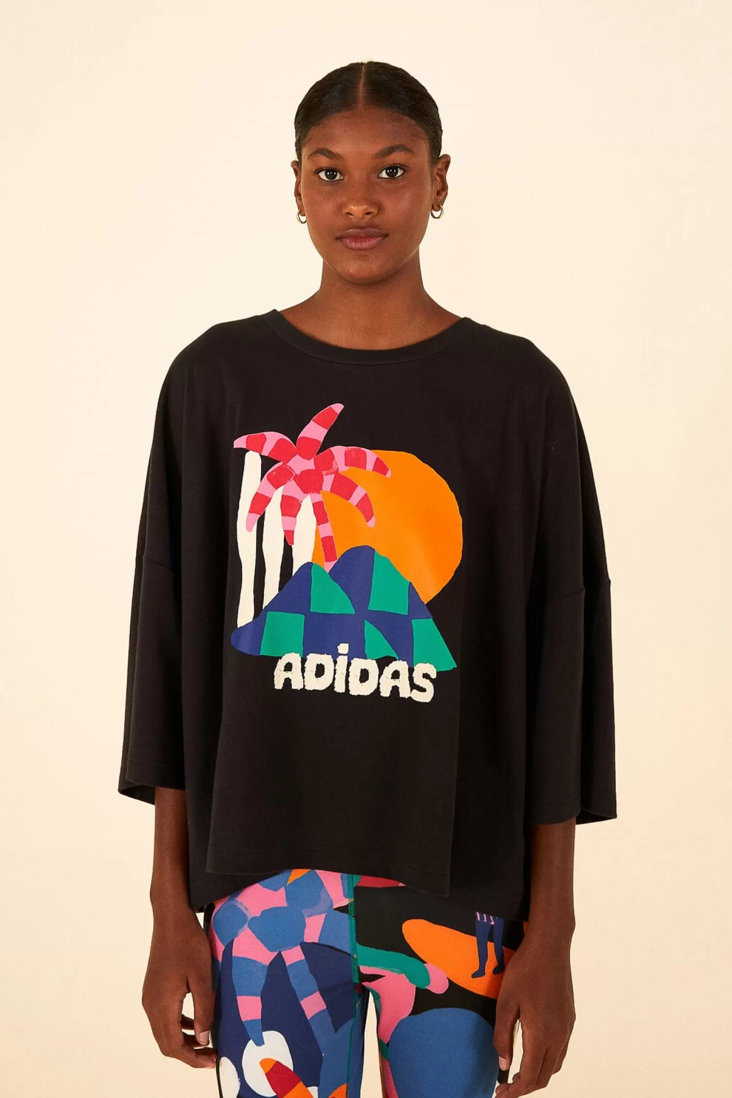 FARM Rio Adidas^ ADIDAS FARM GFX TEE BLACK