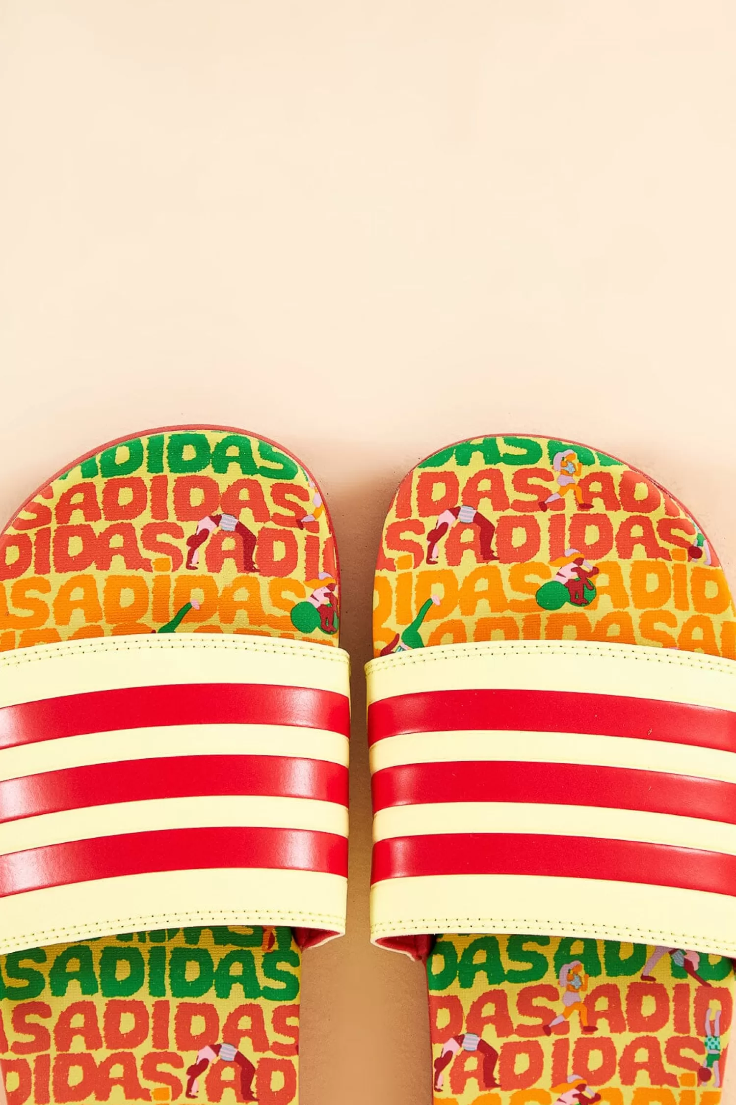 FARM Rio Adidas^ ADILETTE COMFORT PEARL CITRINE