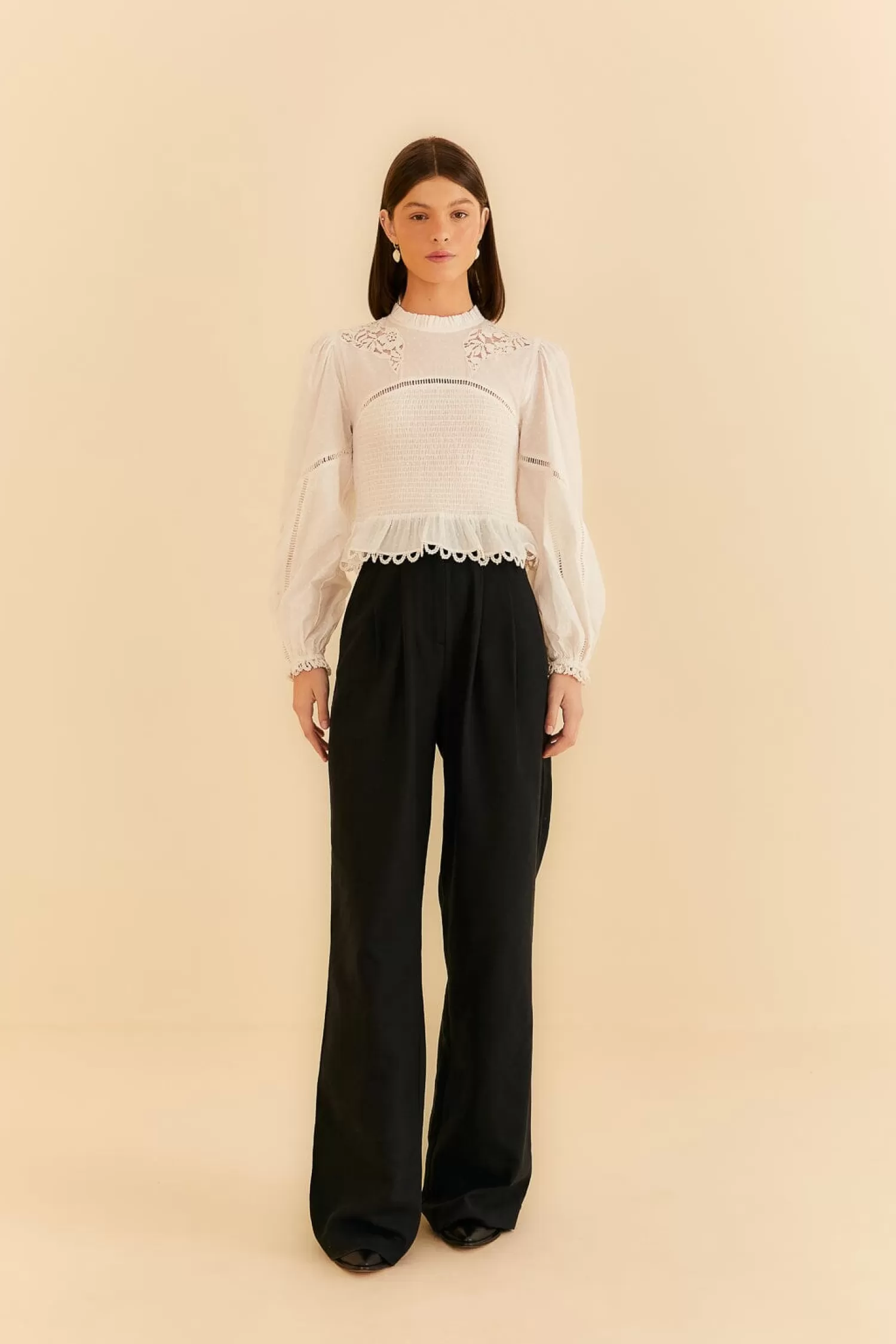 FARM Rio Pants^ BLACK LOW WAISTED PANTS