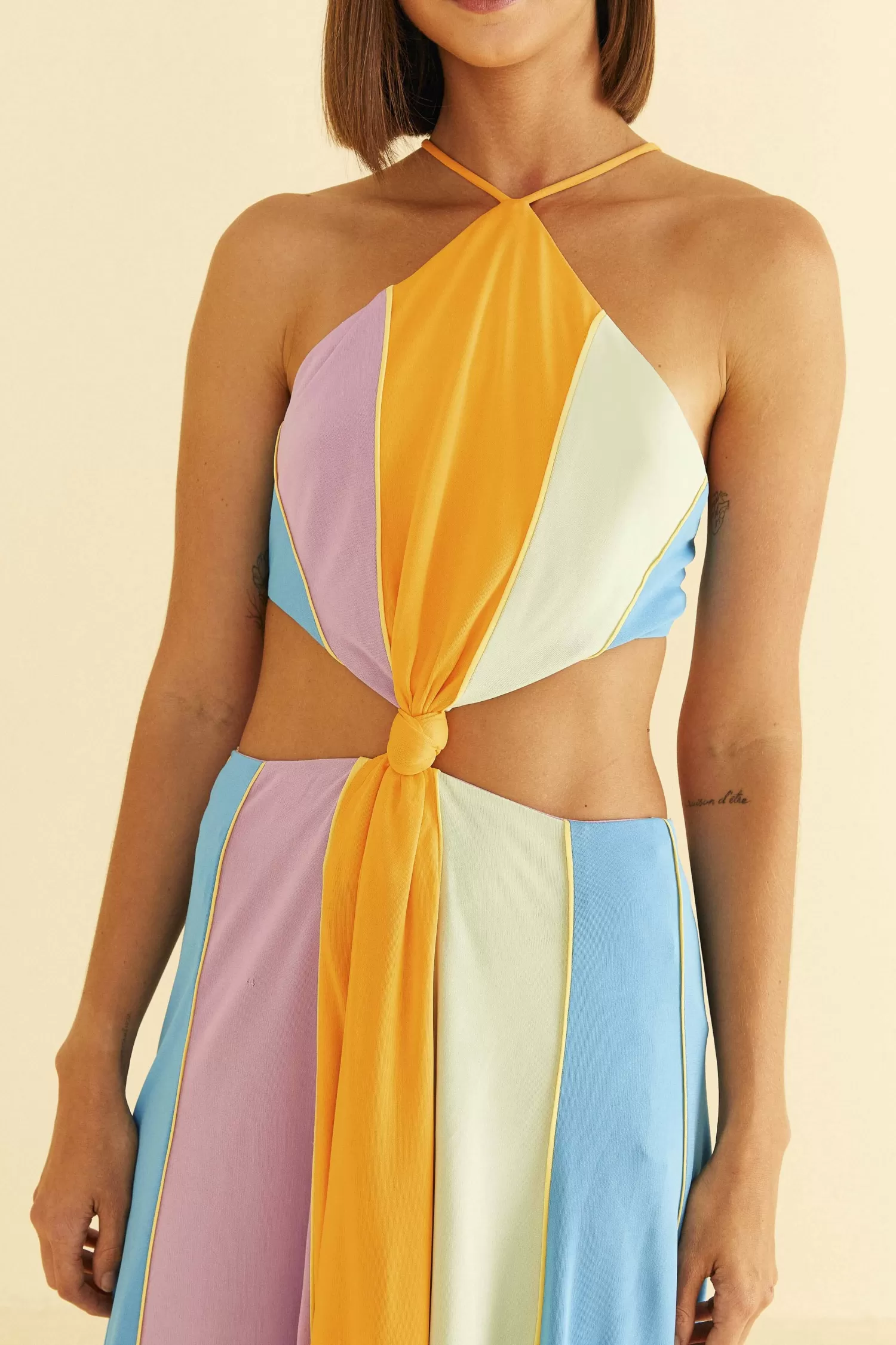 FARM Rio Maxi Dresses^ COLOR BLOCKING SLEEVELESS MAXI DRESS