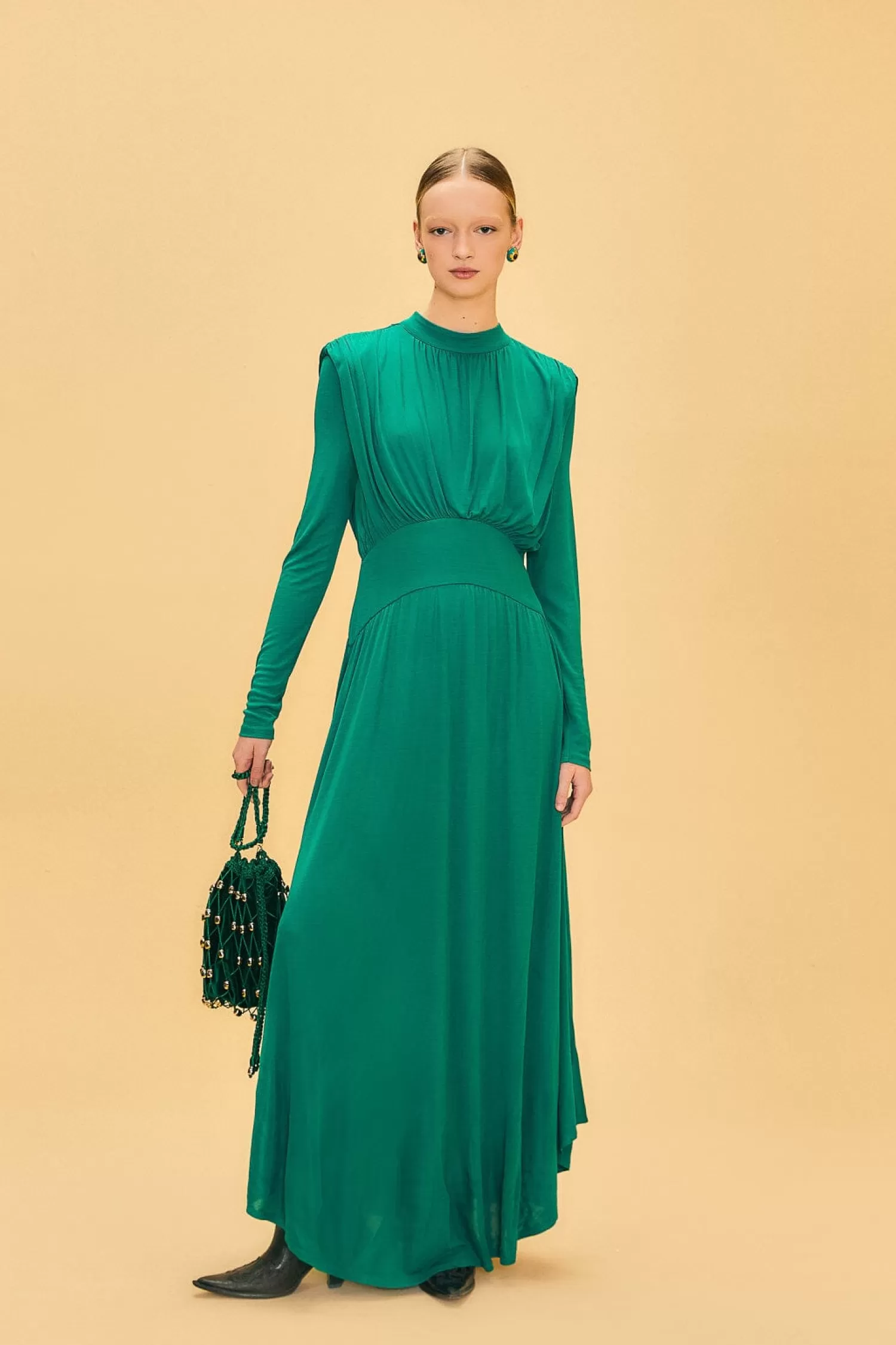 FARM Rio Maxi Dresses^ EMERALD HIGH NECK MAXI DRESS