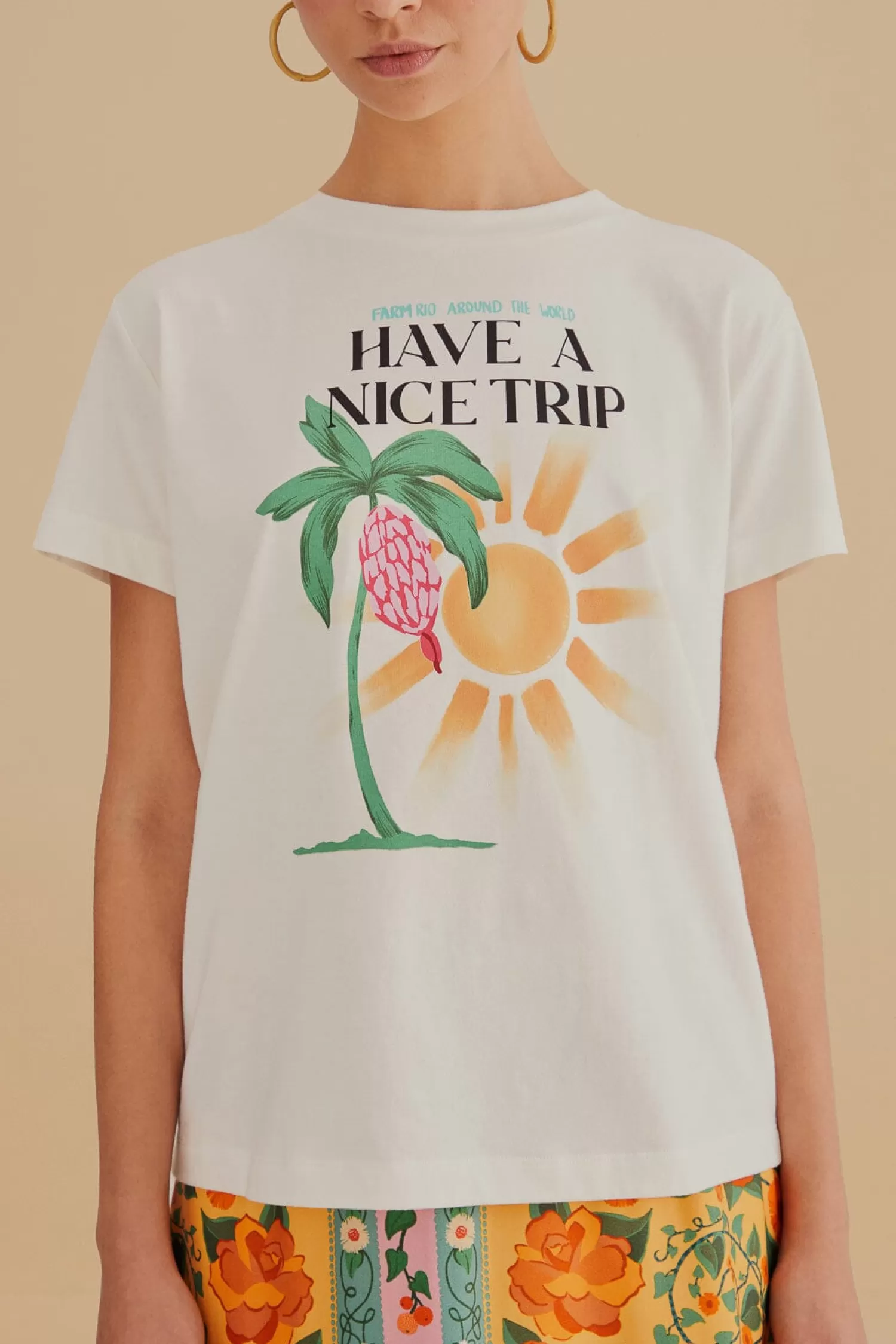 FARM Rio T-shirts^ HAVE A NICE TRIP ORGANIC COTTON FIT T-SHIRT