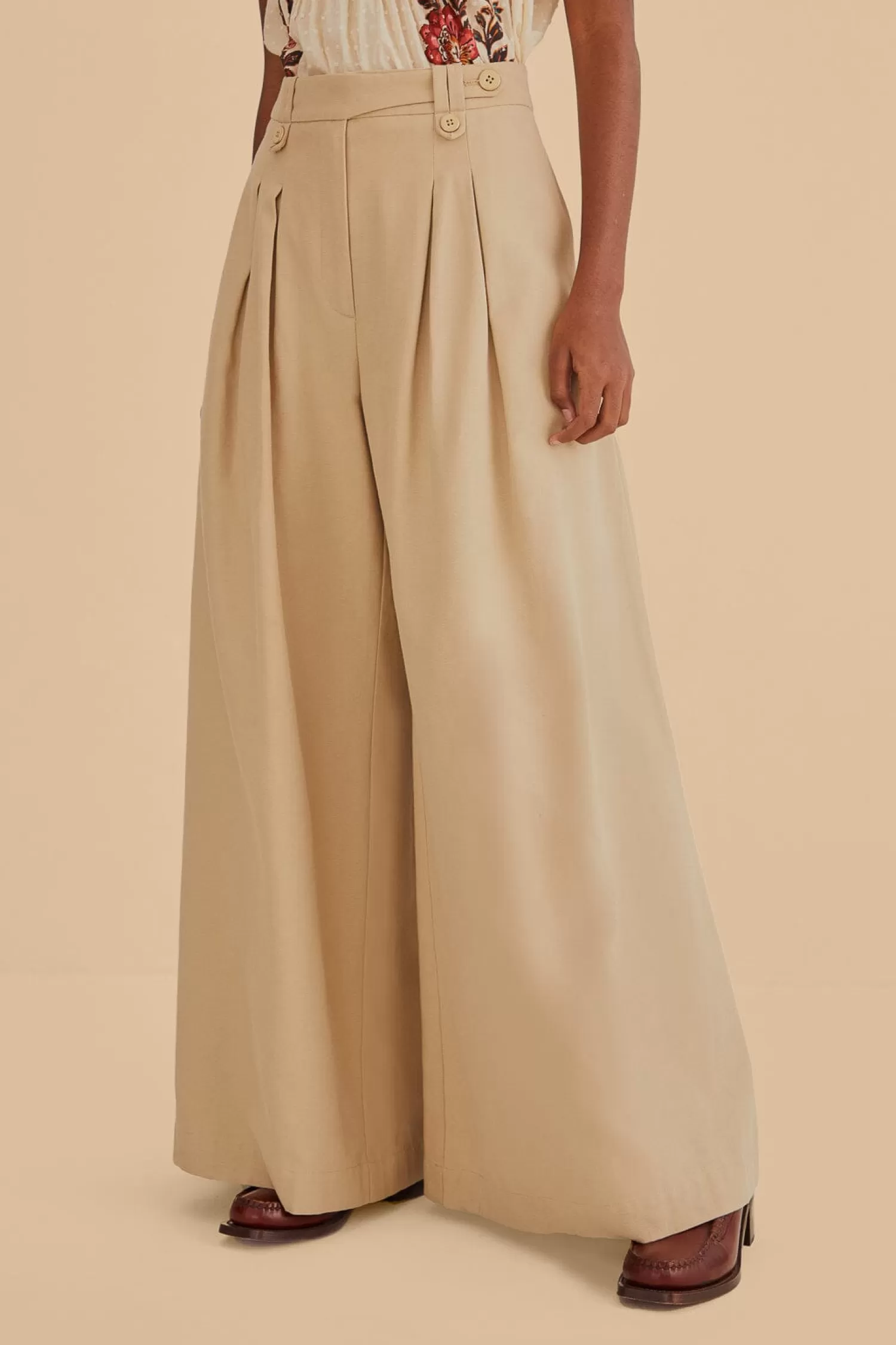 FARM Rio Pants^ KAKHI HIGH WAIST PANTS