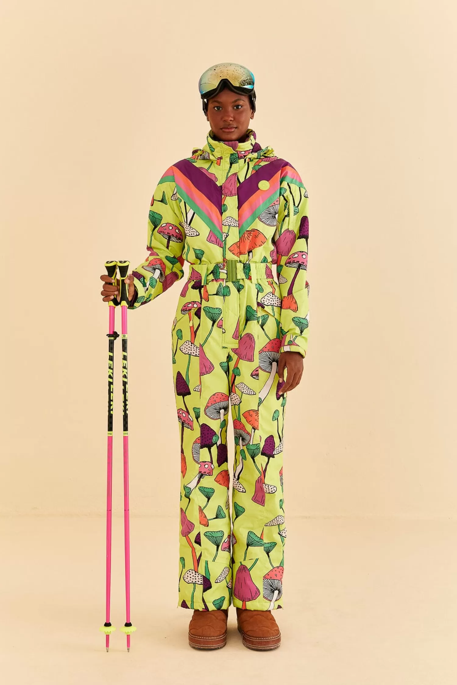 FARM Rio Puffer Jackets | Jumpsuits^ LIME GREEN NEW MUSHROOM SKI JUMPSUIT