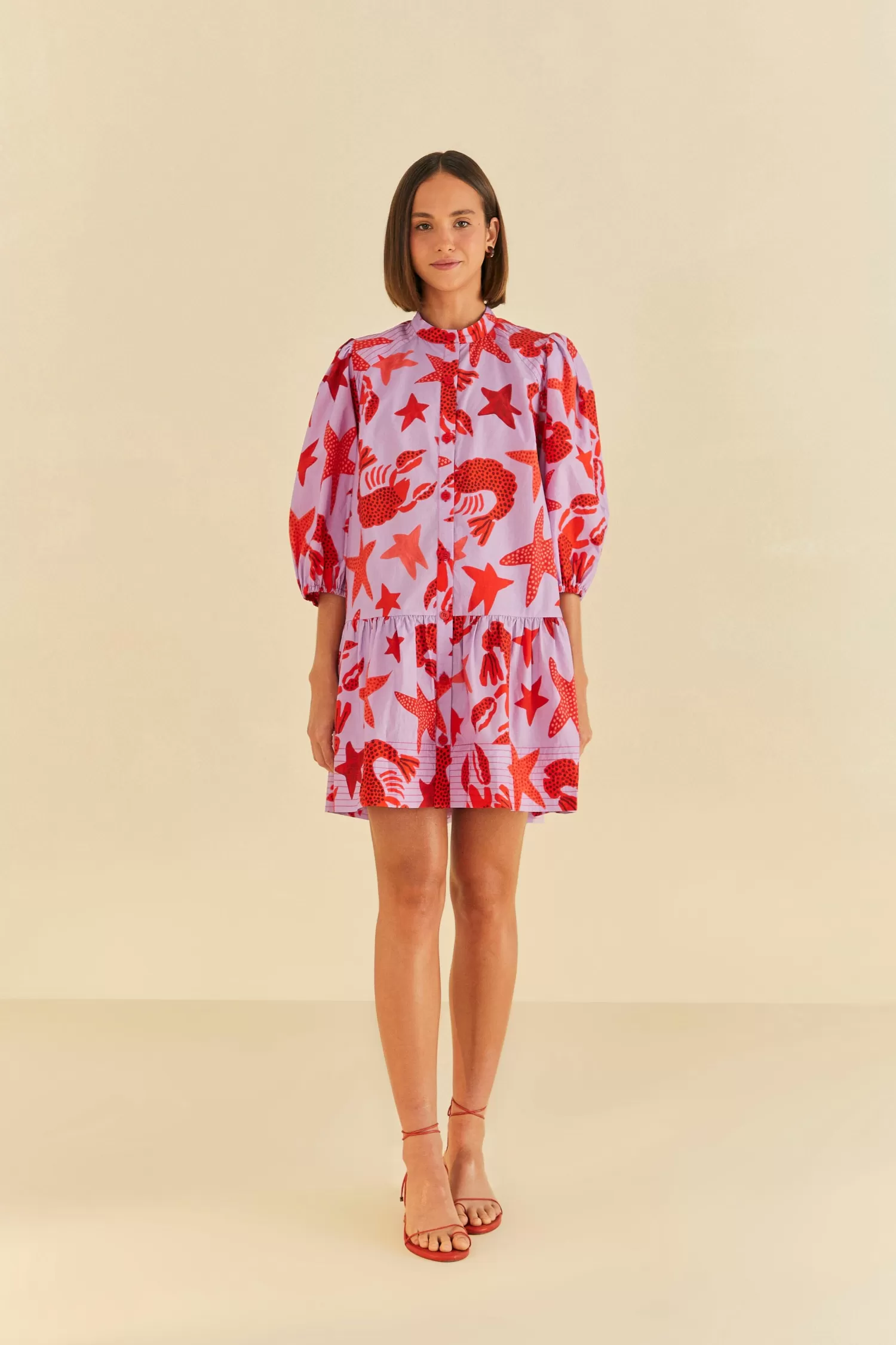 FARM Rio Mini Dresses^ LOBSTER SKY MINI DRESS