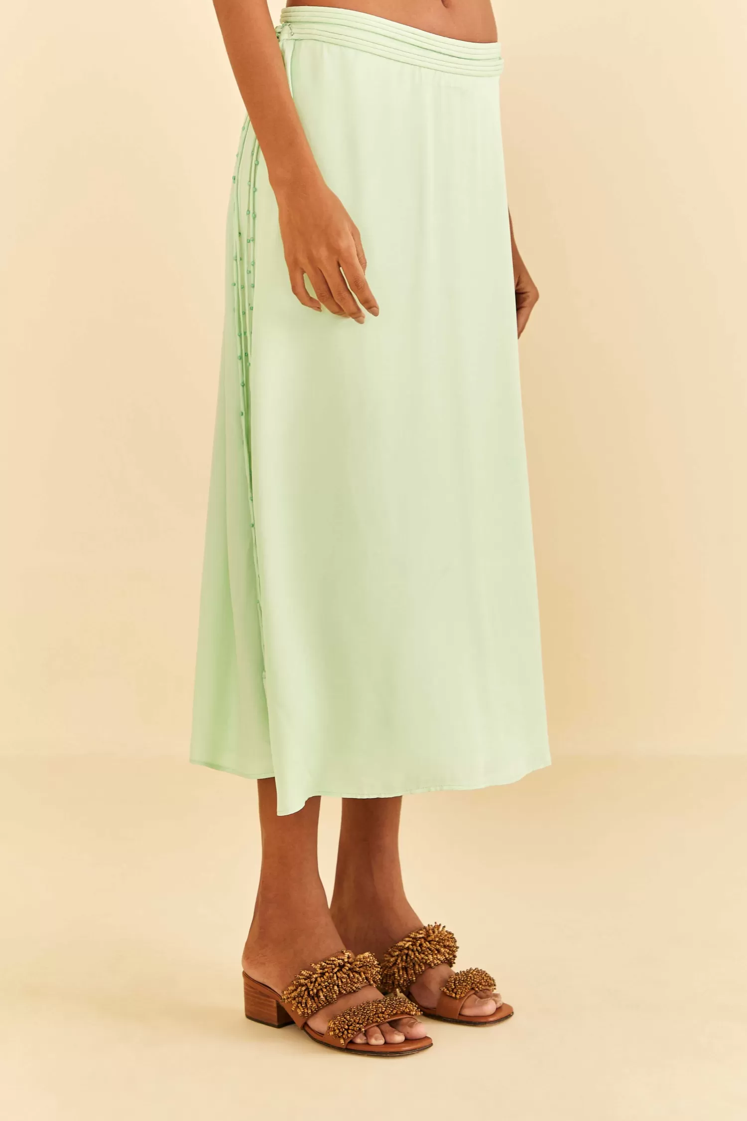 FARM Rio Skirts^ MINT MIDI SKIRT