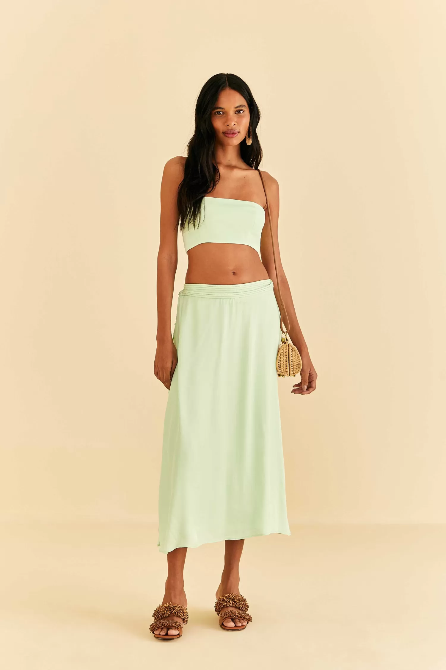 FARM Rio Crop Tops^ MINT SLEEVELESS CROP TOP