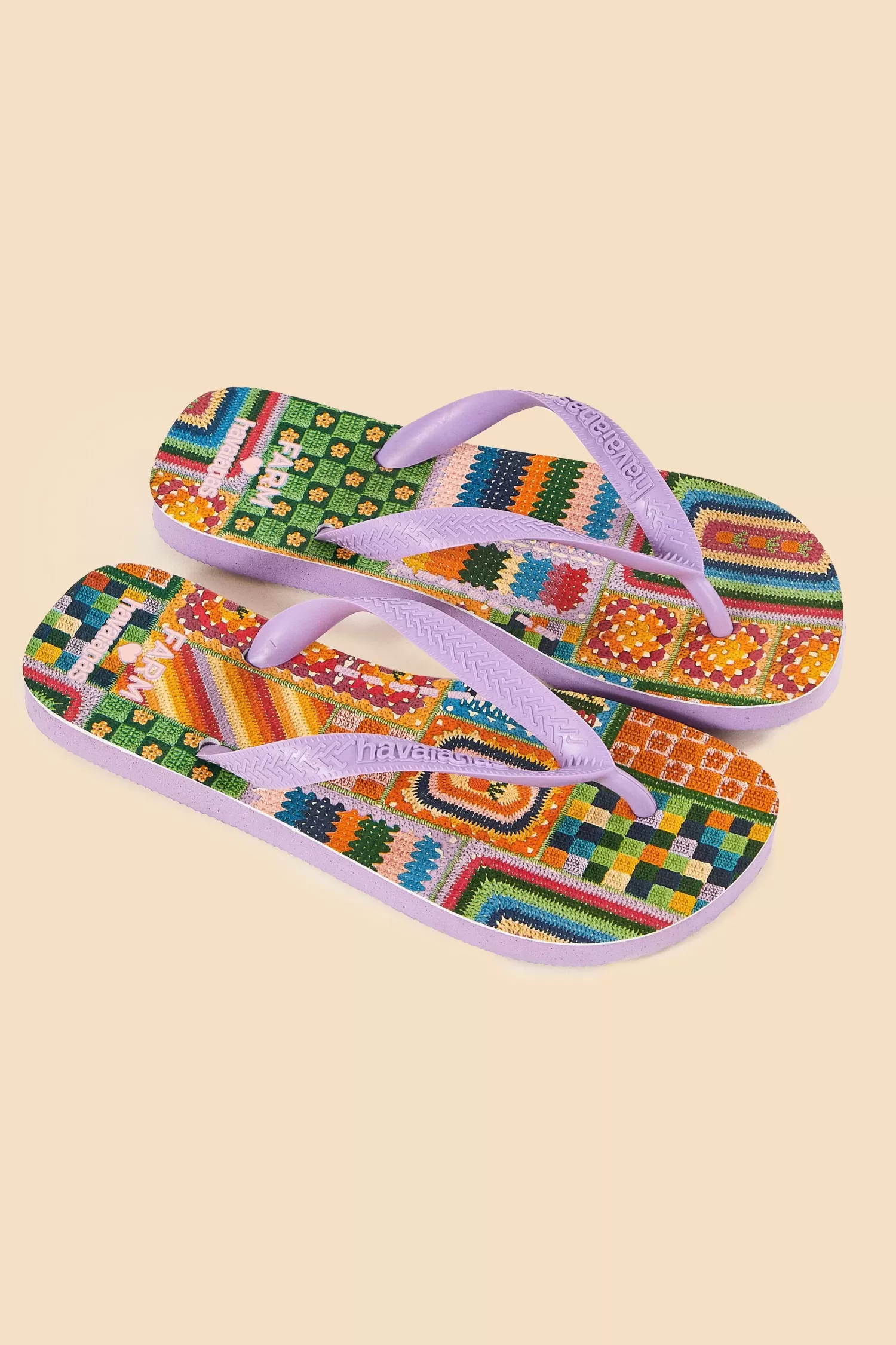 FARM Rio Havaianas | Sandals^ MIXED CROCHET HAVAIANAS SANDALS