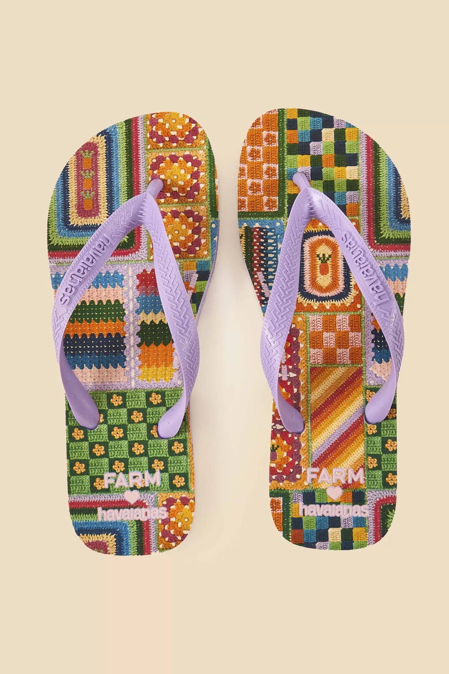 FARM Rio Havaianas | Sandals^ MIXED CROCHET HAVAIANAS SANDALS