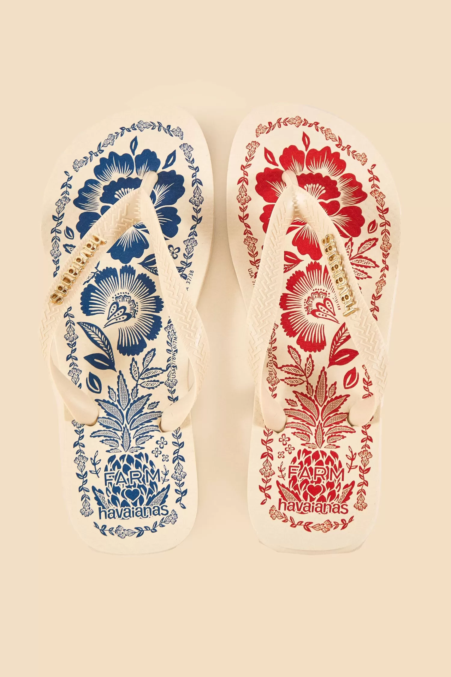 FARM Rio Havaianas | Sandals^ MIXED PINEAPPLE GARDEN HAVAIANAS SANDALS