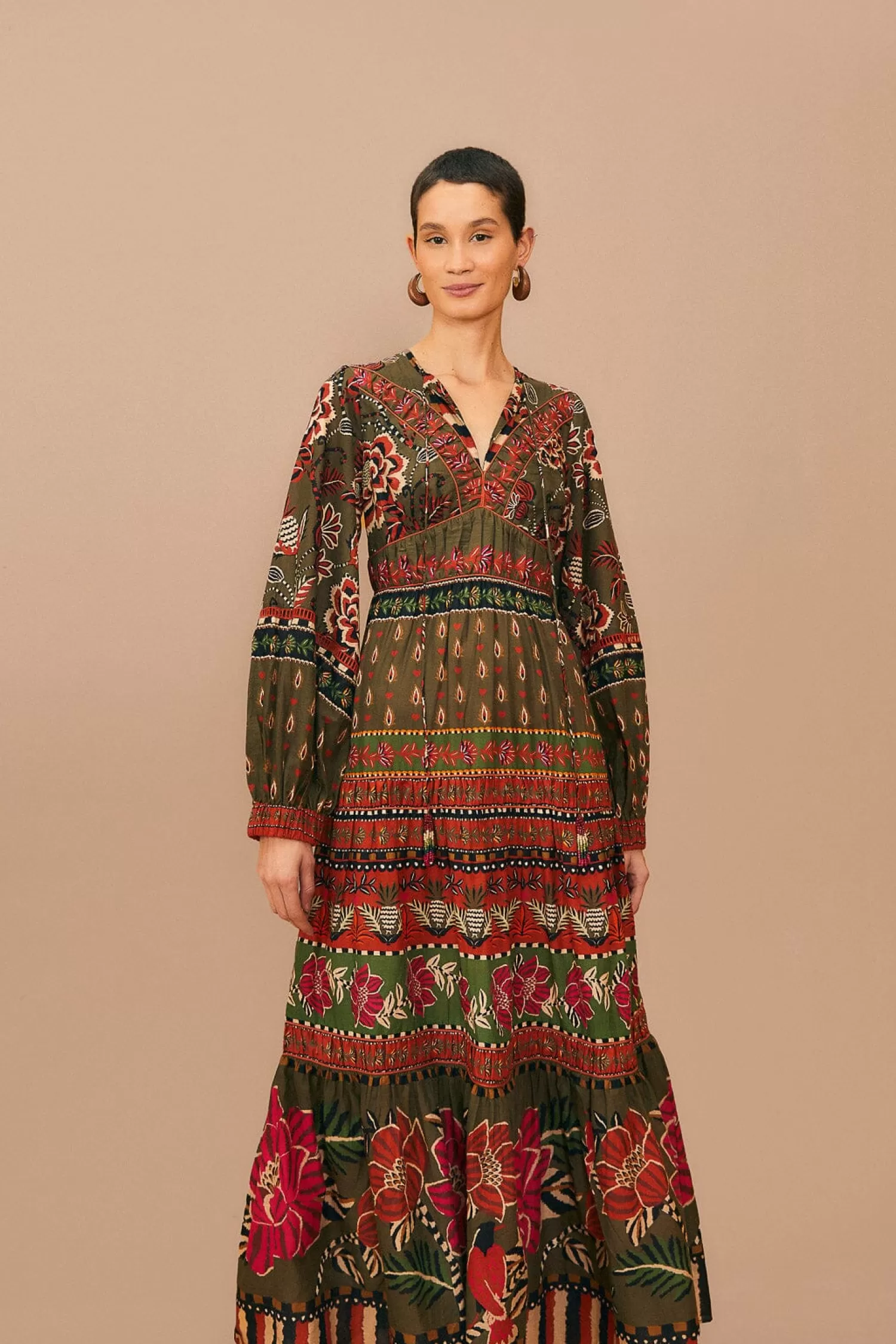 FARM Rio Maxi Dresses^ MULTICOLOR AINIKA FLORAL GARDEN MAXI DRESS