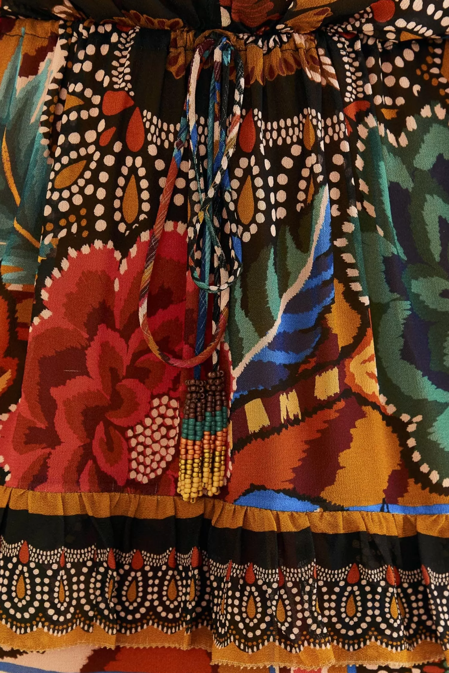 FARM Rio Maxi Dresses^ MULTICOLOR FALL MIX MAXI DRESS