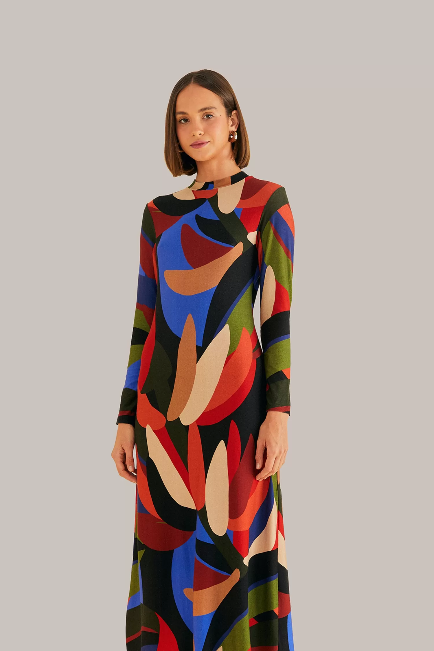 FARM Rio Midi Dresses^ MULTICOLOR GRAPHIC BANANAS LENZING™ ECOVERO™ VISCOSE MIDI DRESS