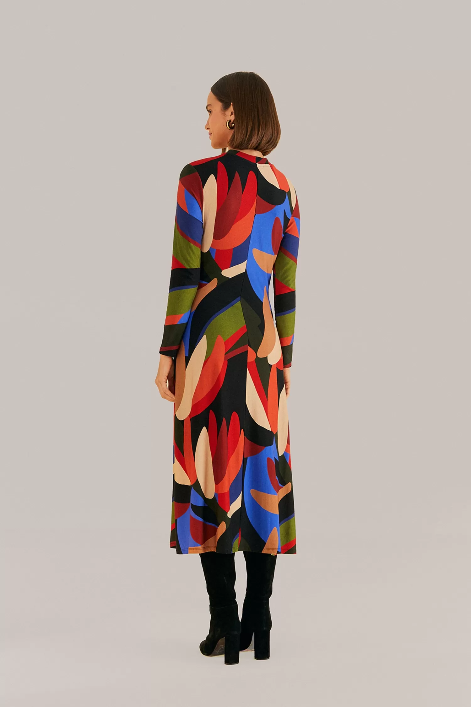 FARM Rio Midi Dresses^ MULTICOLOR GRAPHIC BANANAS LENZING™ ECOVERO™ VISCOSE MIDI DRESS