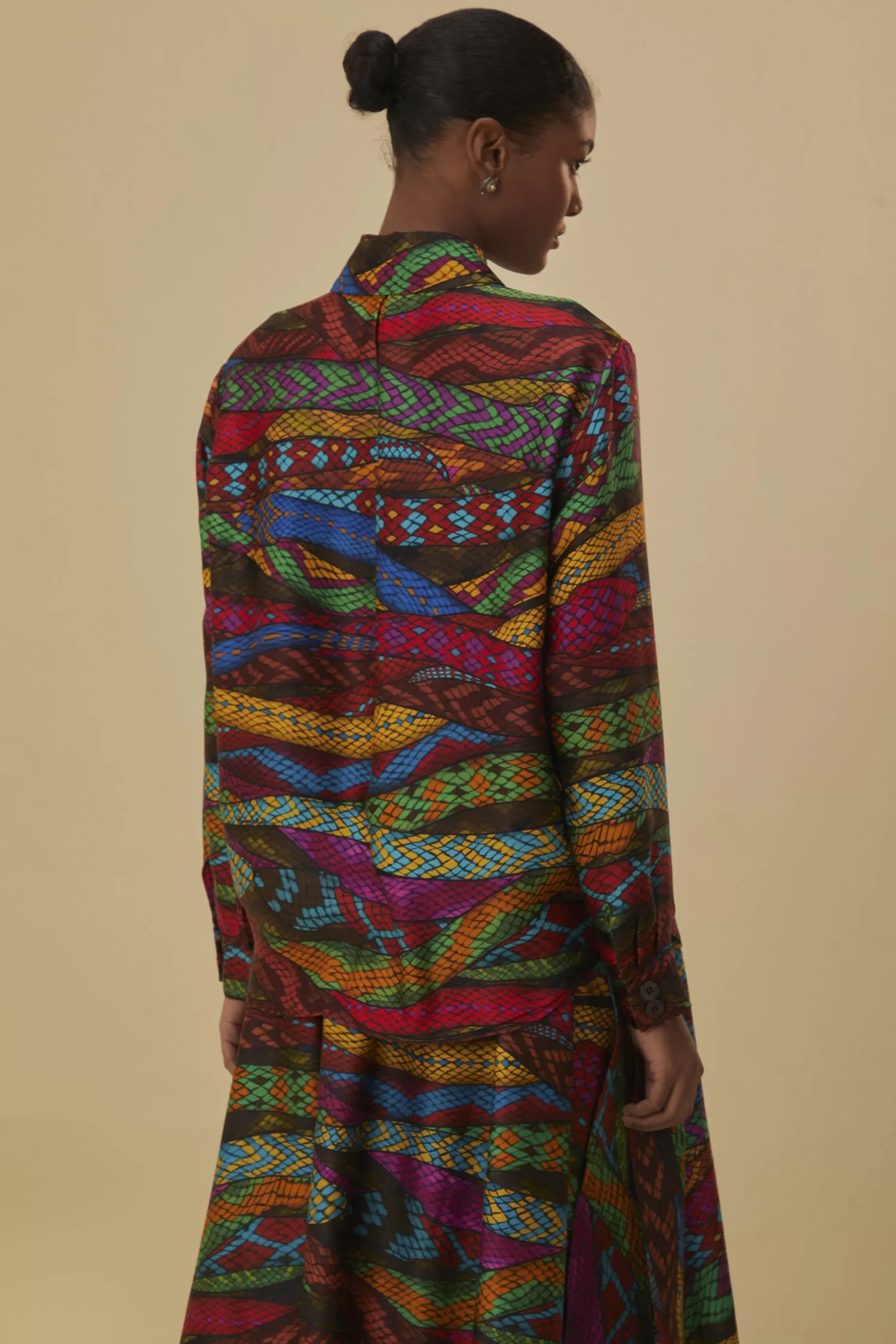 FARM Rio Yawanawa^ MULTICOLOR MIRAGE SHIRT LONG SLEEVES