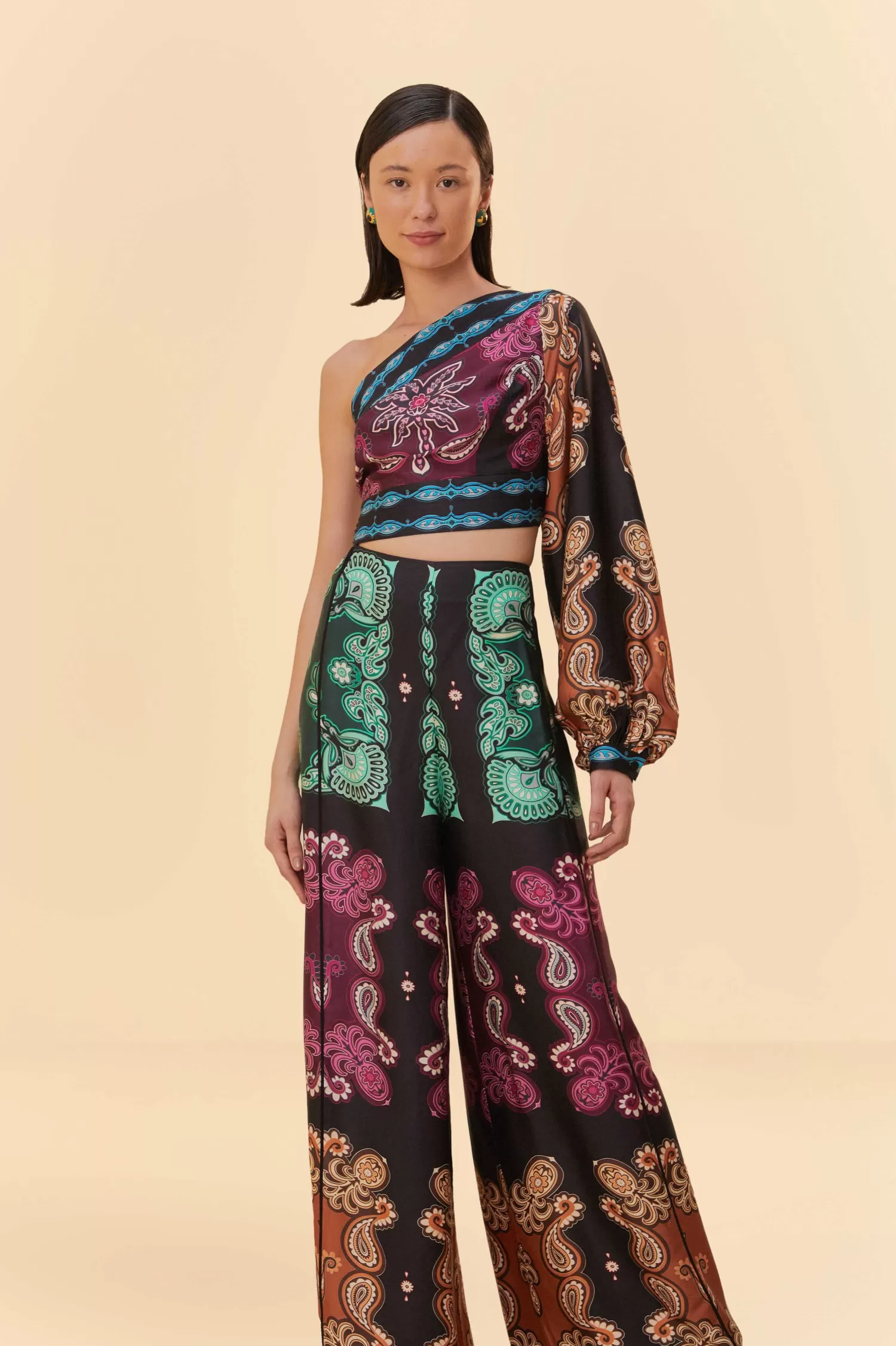 FARM Rio Jumpsuits^ MULTICOLOR SWEET MERMAIDS ASYMMETRIC JUMPSUIT