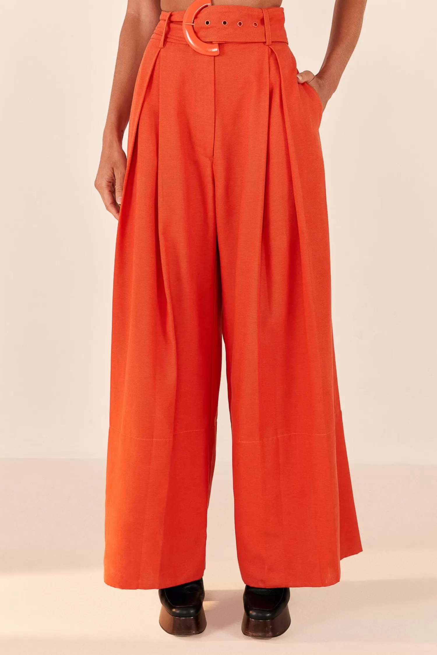 FARM Rio Pants^ ORANGE TAILORED PANTS