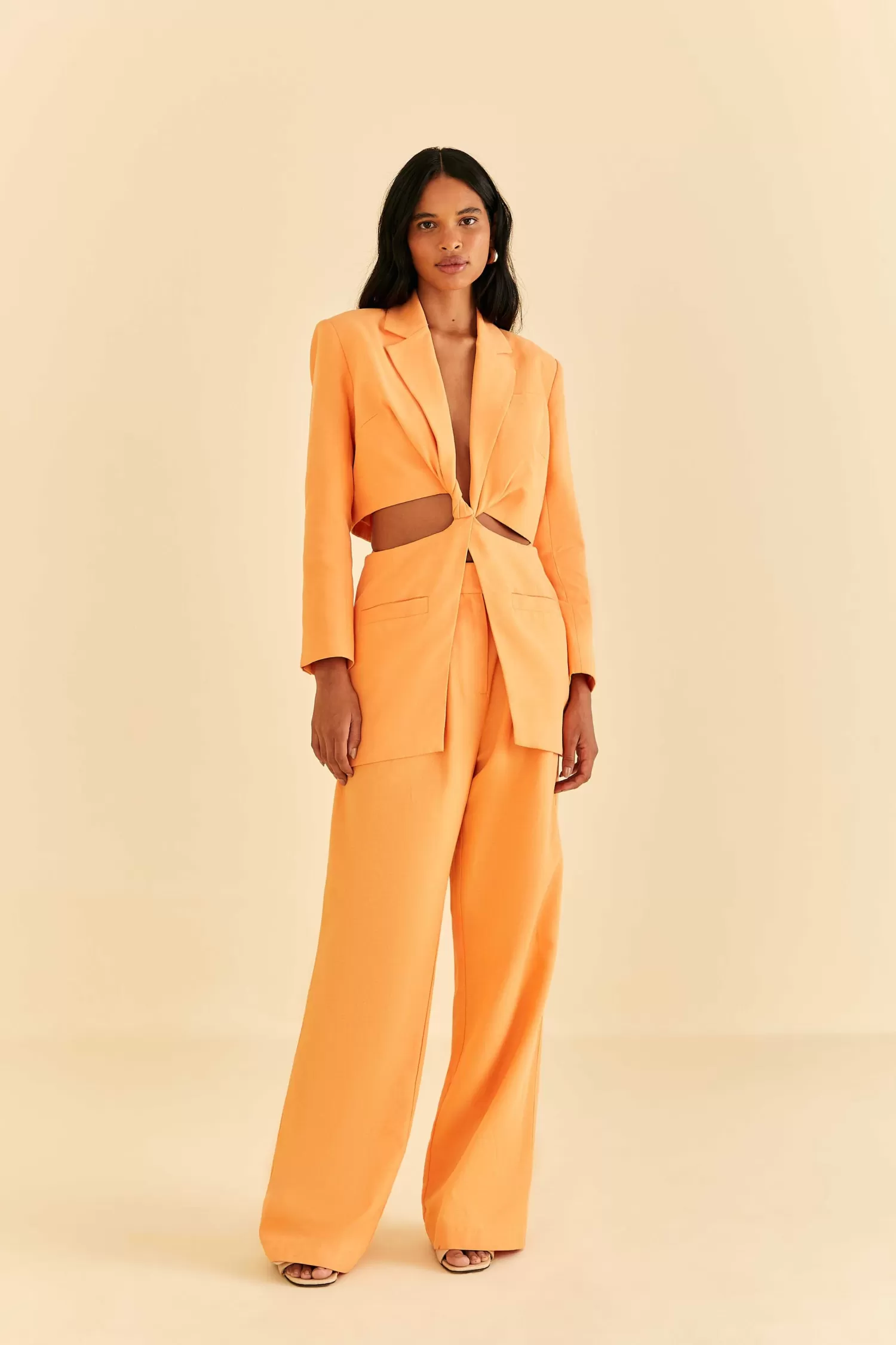 FARM Rio Blazers^ PEACH CUT OUT BLAZER