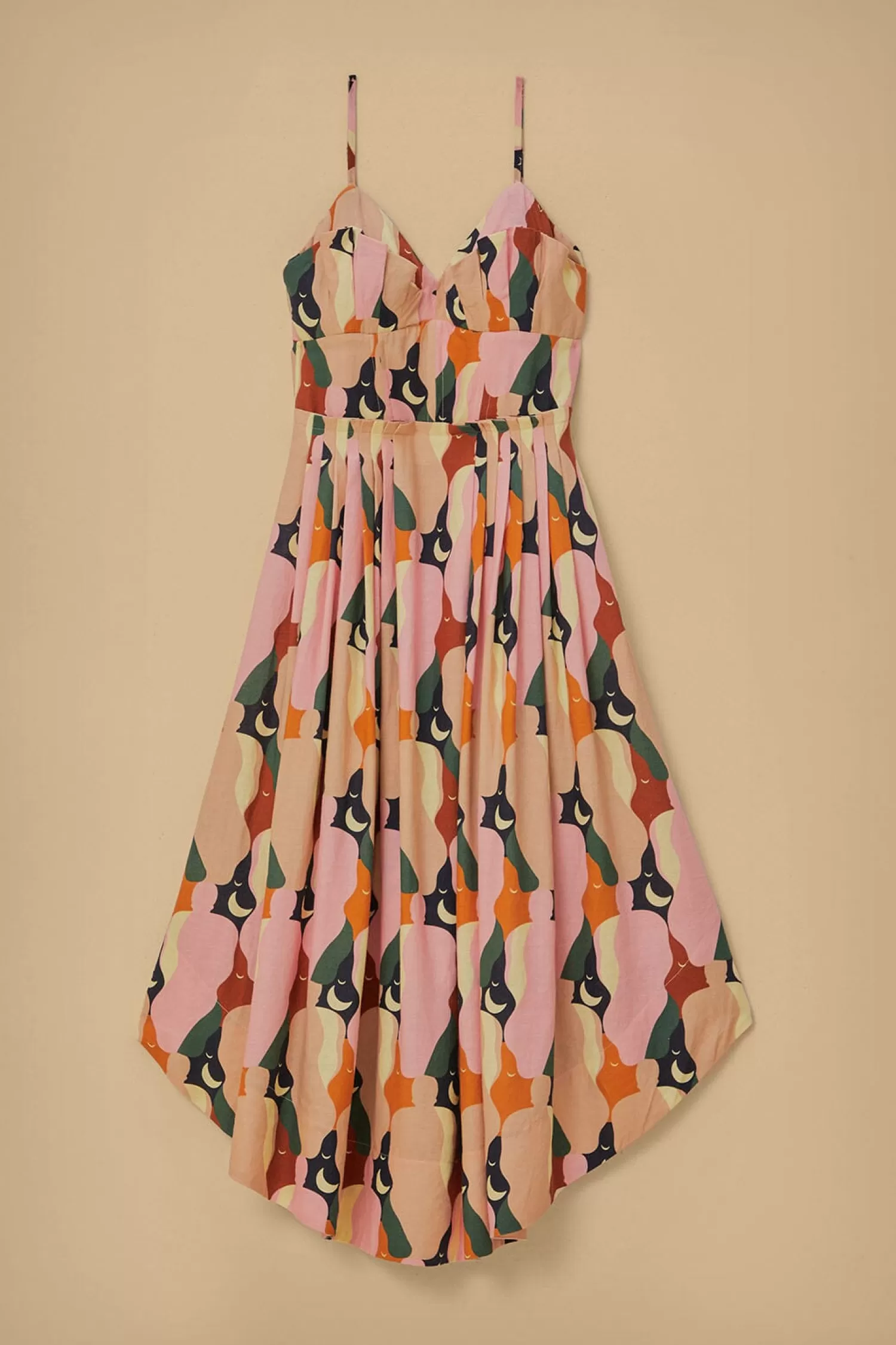 FARM Rio Midi Dresses^ THE KISS MULTICOLOR SLEEVELESS MIDI DRESS