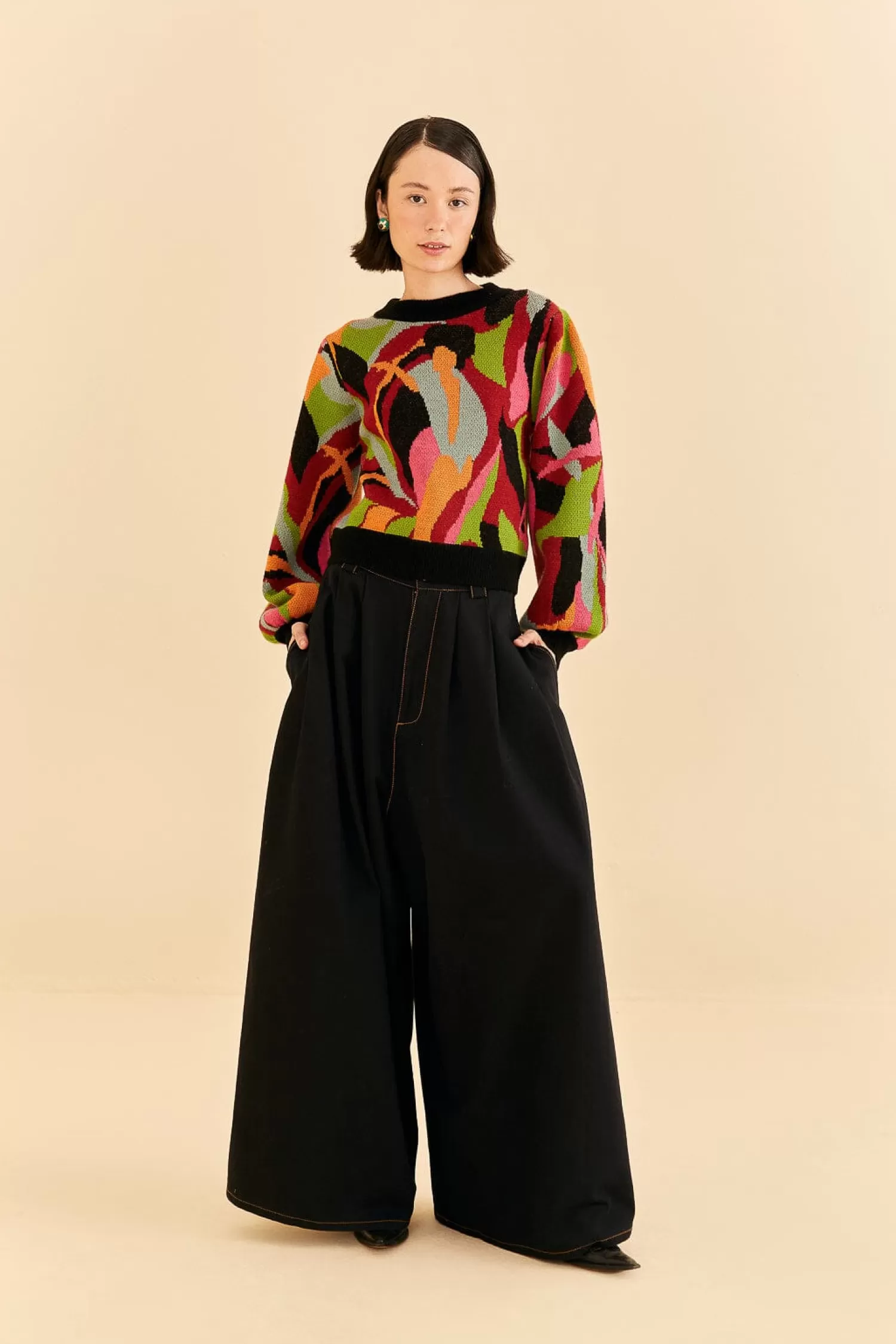 FARM Rio Sweaters & Sweatshirts^ THE MULTICOLOR DANCE KNIT SWEATER