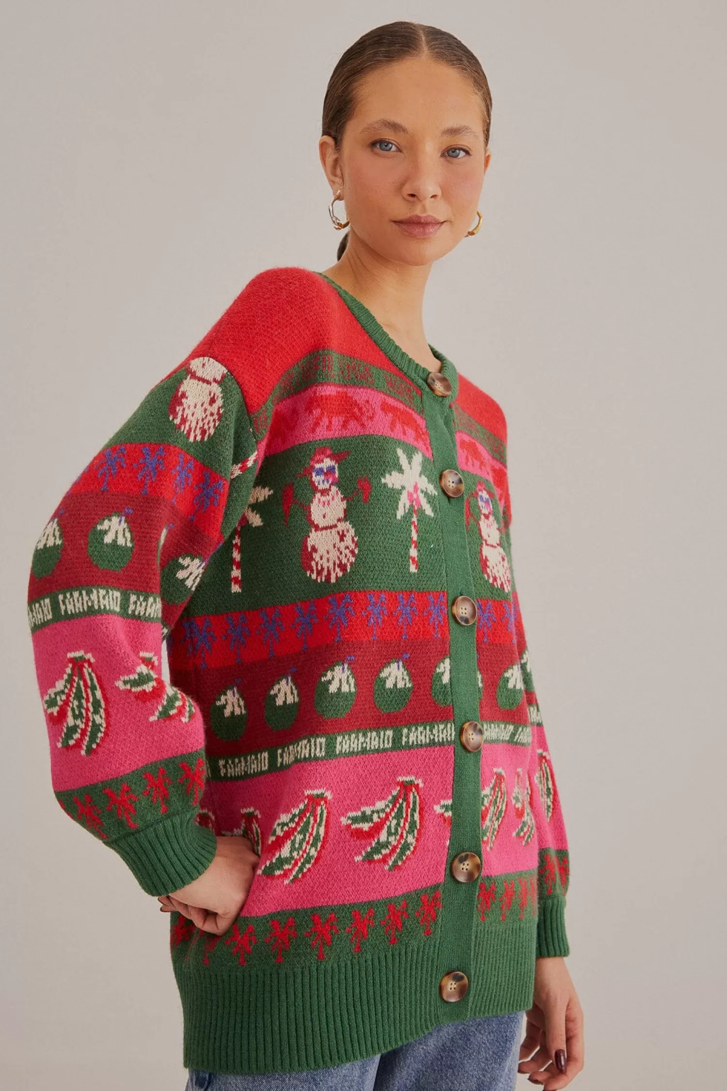 FARM Rio Gifts | Cardigans^ TROPICAL CHRISTMAS AINIKA CARDIGAN