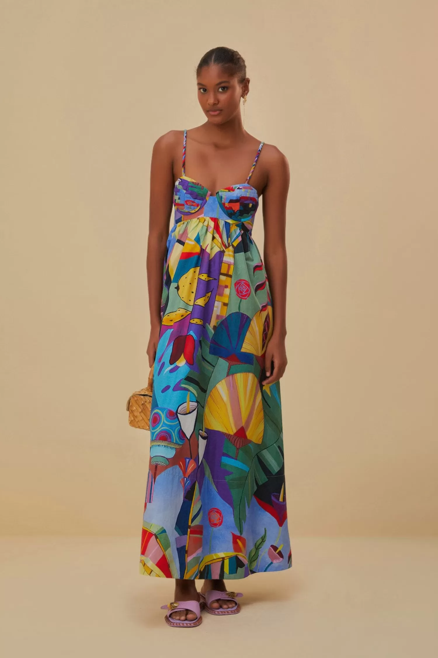 FARM Rio Maxi Dresses^ TROPICAL SCENARIO SLEEVELESS MAXI DRESS