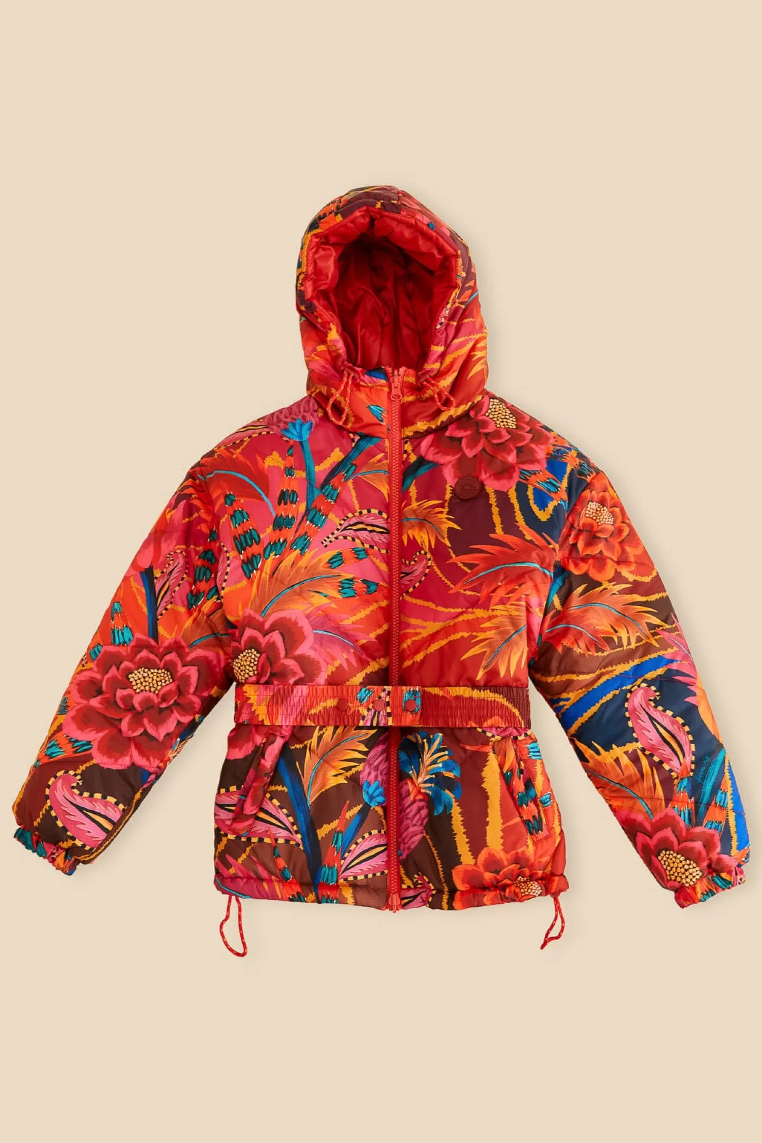 FARM Rio Puffer Jackets^ VINTAGE WAVE REVERSIBLE PUFFER JACKET