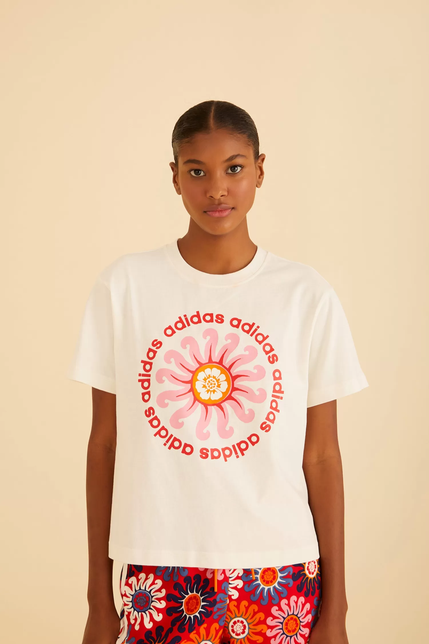 FARM Rio Adidas^ WHITE ADIDAS FARM GFX TEE